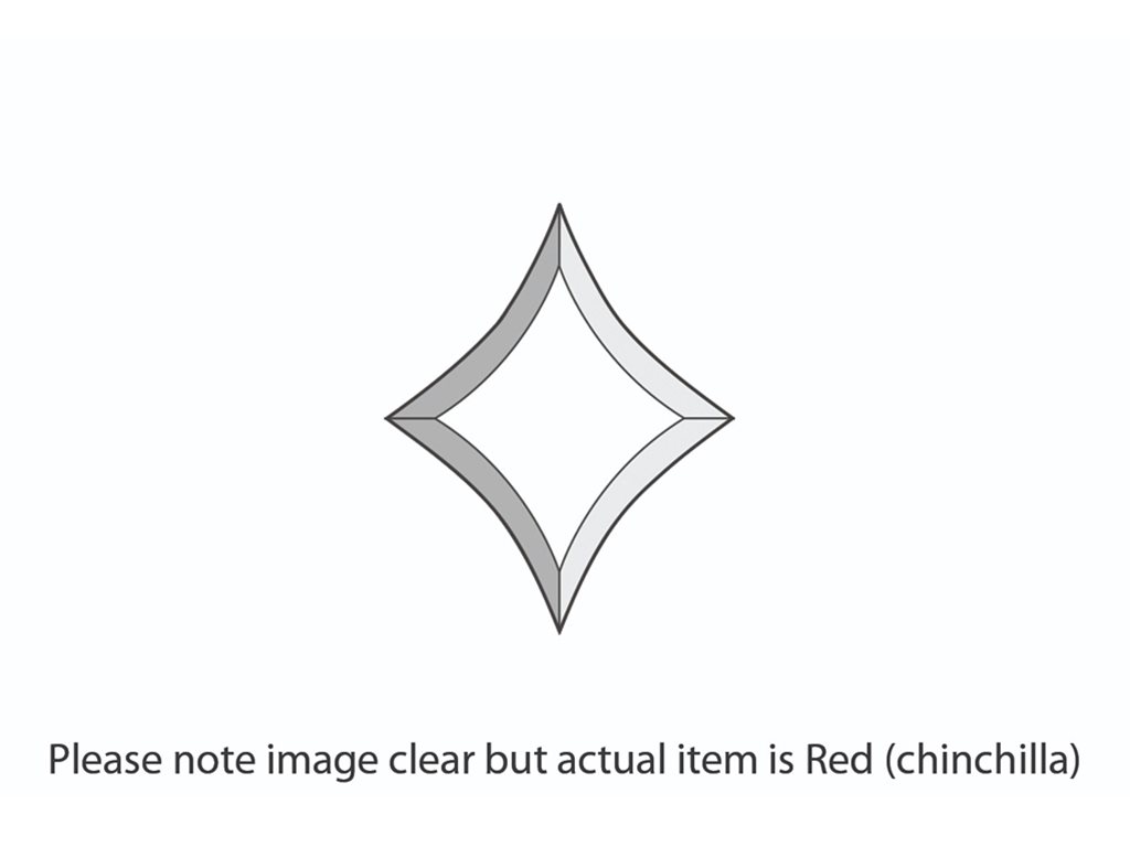 DB155 Red Chinchilla Star Bevel 111x137mm