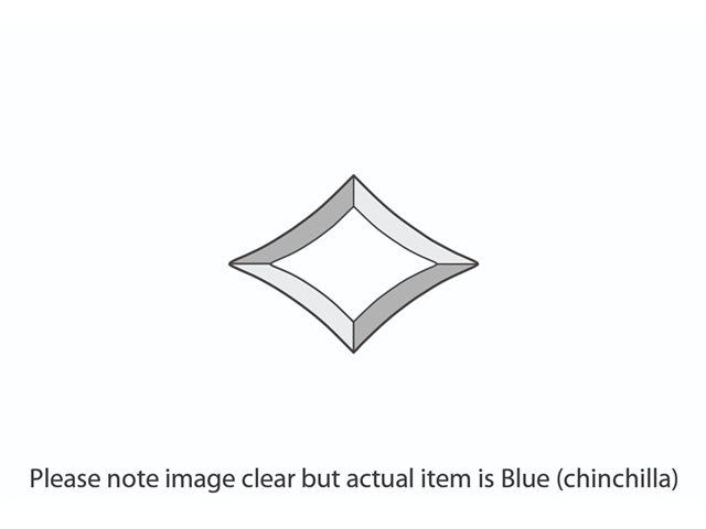 DB167 Blue Chinchilla Star Bevel 80x112mm