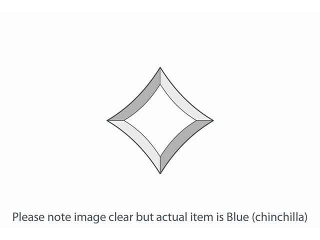 DB172 Blue Chinchilla Star Bevel 125x125mm