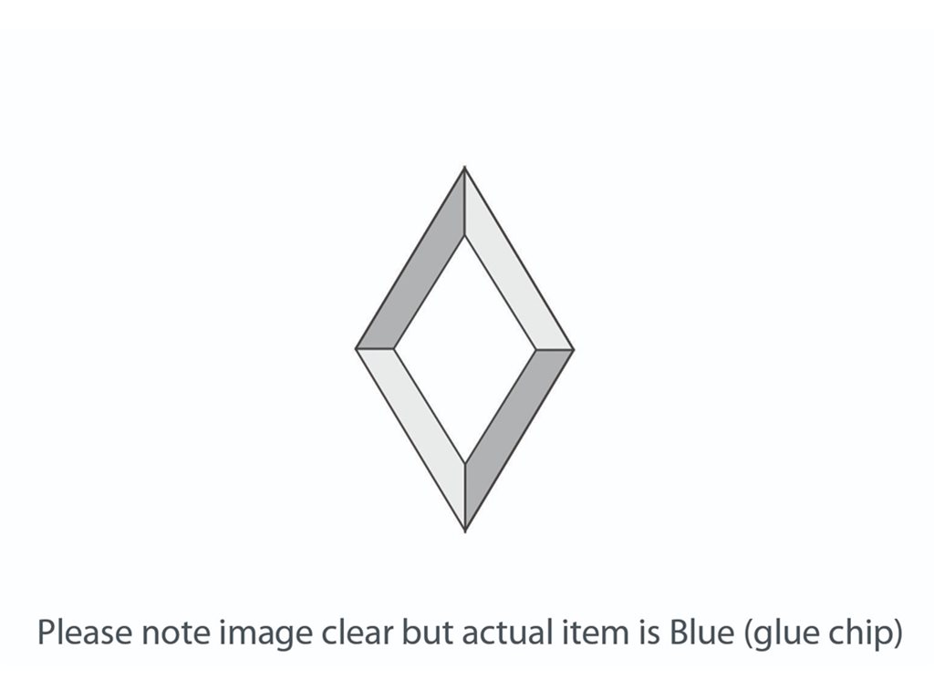 DB017 Blue Glue Chip Diamond Bevel 76x127mm