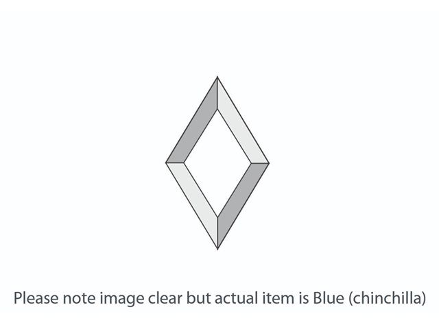 DB017 Blue Chinchilla Diamond Bevel 76x127mm