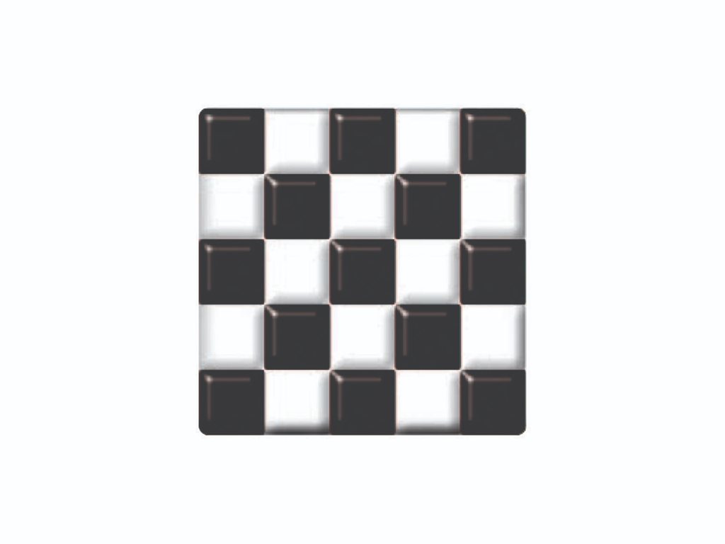 DFTJ005 6cm Black & White Square