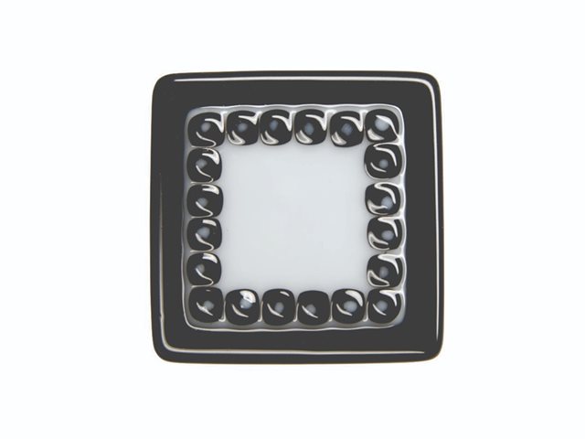 DFTL005 6cm Black and White Square