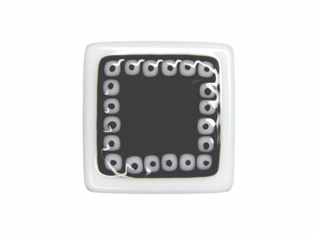 DFTL006 6cm White and Black Square