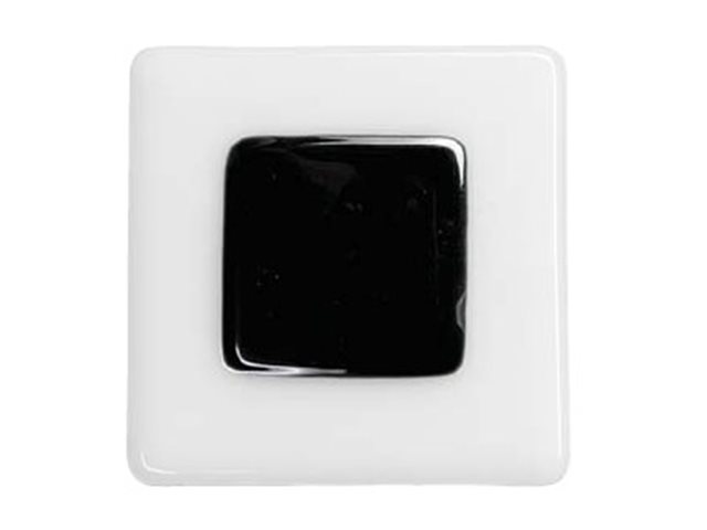 DFTM018 6cm Black on White Square
