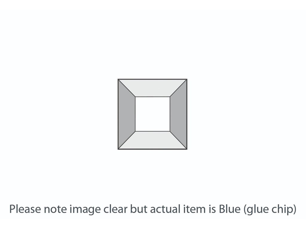 DB018 Blue GC Square Bevel 51x51mm