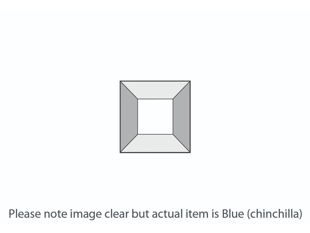 DB018 Blue Chinchilla Square Bevel 51x51mm