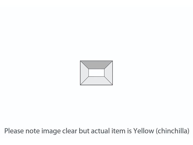 DB220 Yellow Chinchilla Rectangle Bevel 38x51mm