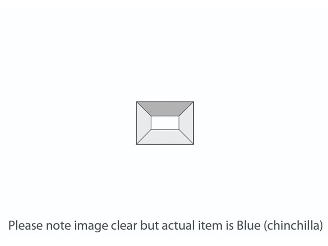 DB220 Blue Chinchilla Rectangle Bevel 38x51mm