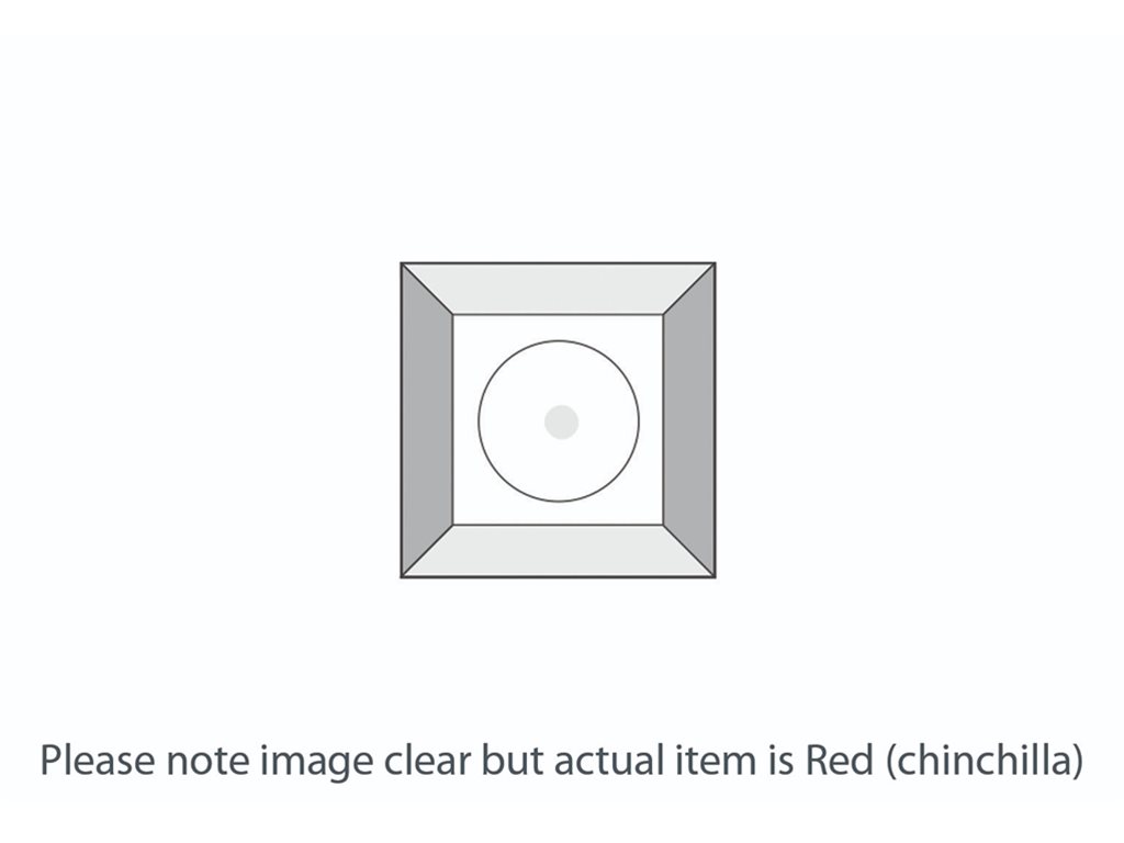 DB7034 Red Chinchilla Square Bevel 76x76mm