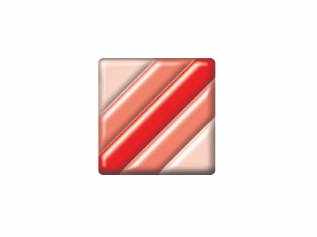 DFTG001 6cm Red Square Diagonal Stripes