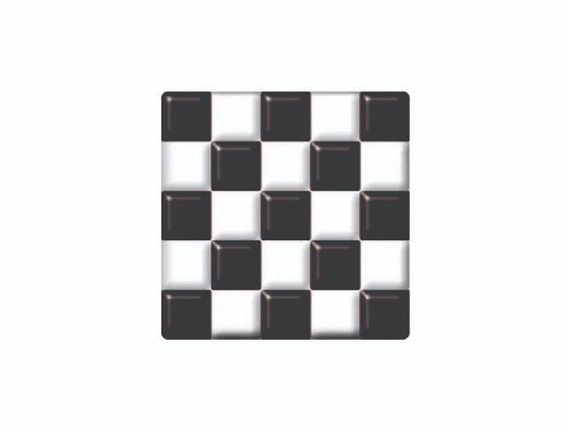 DFTD005 4cm Black & White Square