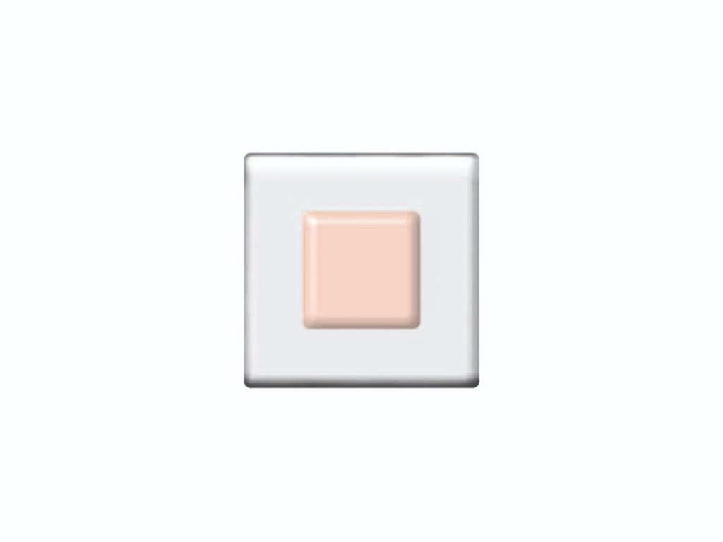 DFTE003 4cm Light Red on Clear Square