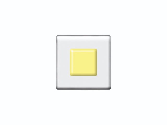 DFTE006 4cm Light Yellow on Clear Square