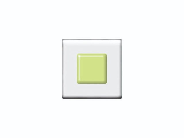 DFTE012 4cm Light Green on Clear Square