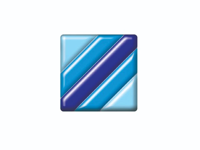 DFTG003 6cm Blue Square Diagonal Stripes