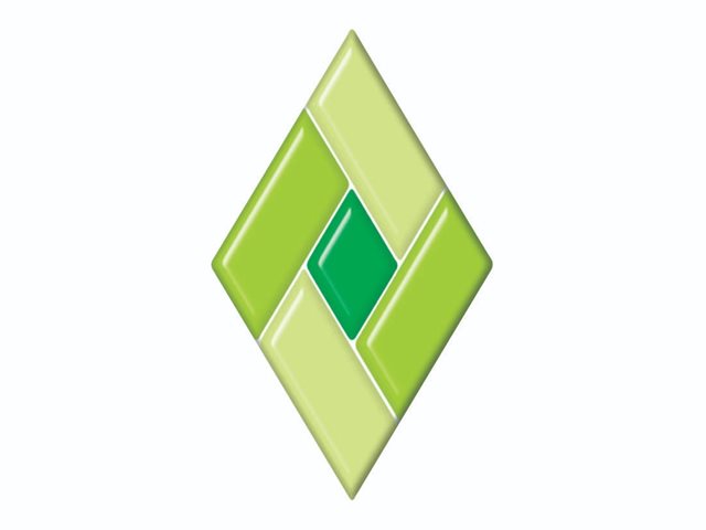 DFTQ002 Green Diamond Parallelograms 100x170mm