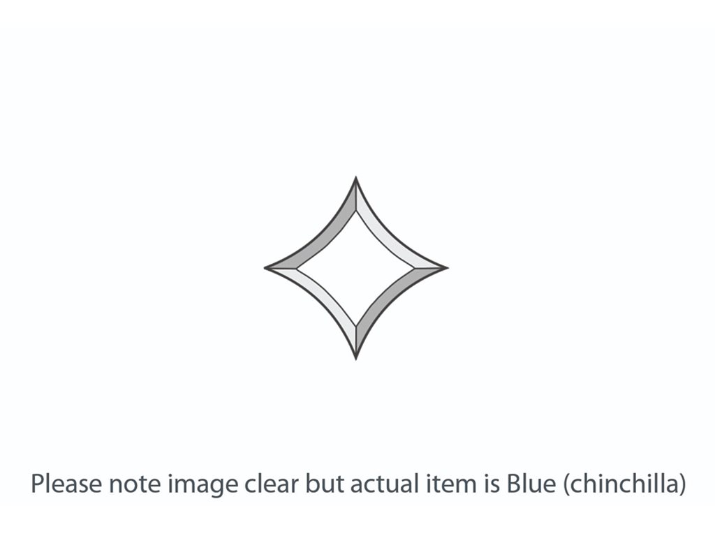 DB229 Blue Chinchilla Star Bevel 80x80mm