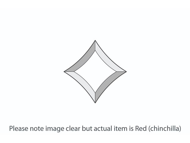 DB172 Red Chinchilla Star Bevel 125x125mm