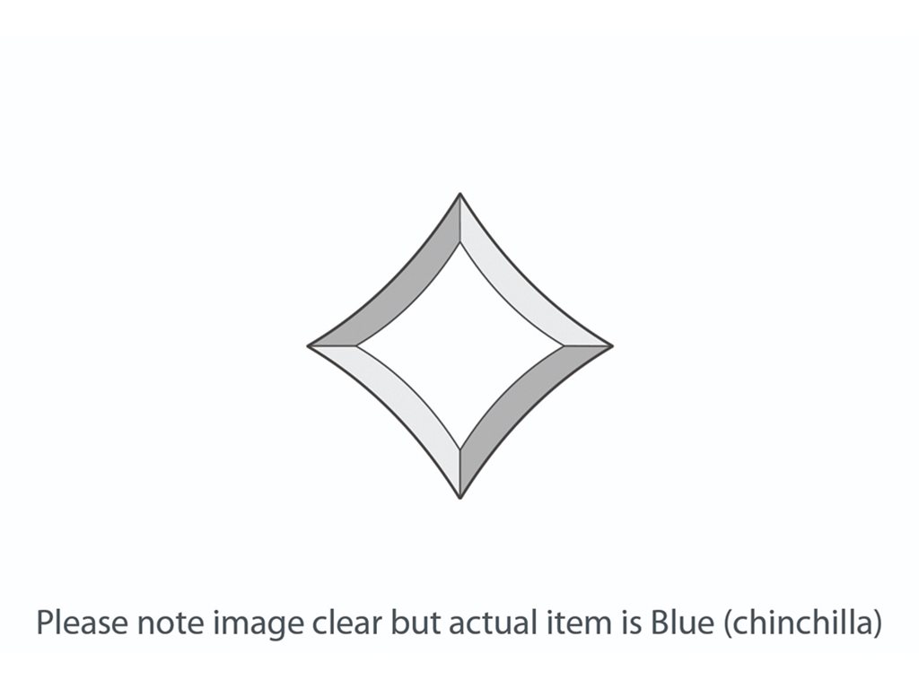 DB172 Blue Chinchilla Star Bevel 125x125mm