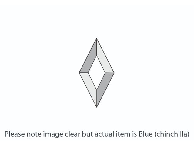DB015 Blue Chinchilla Diamond Bevel 51x102mm