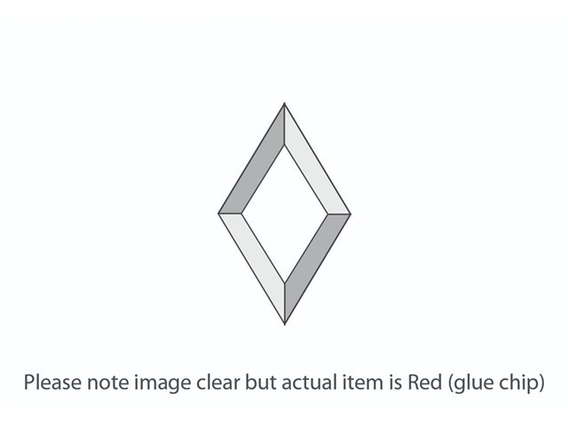 DB017 Red Glue Chip Diamond Bevel 76x127mm
