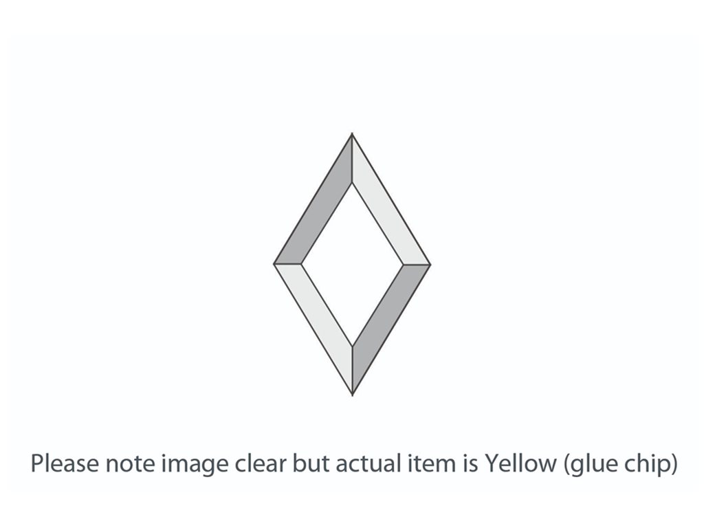 DB017 Yellow Glue Chip Diamond Bevel 76x127mm