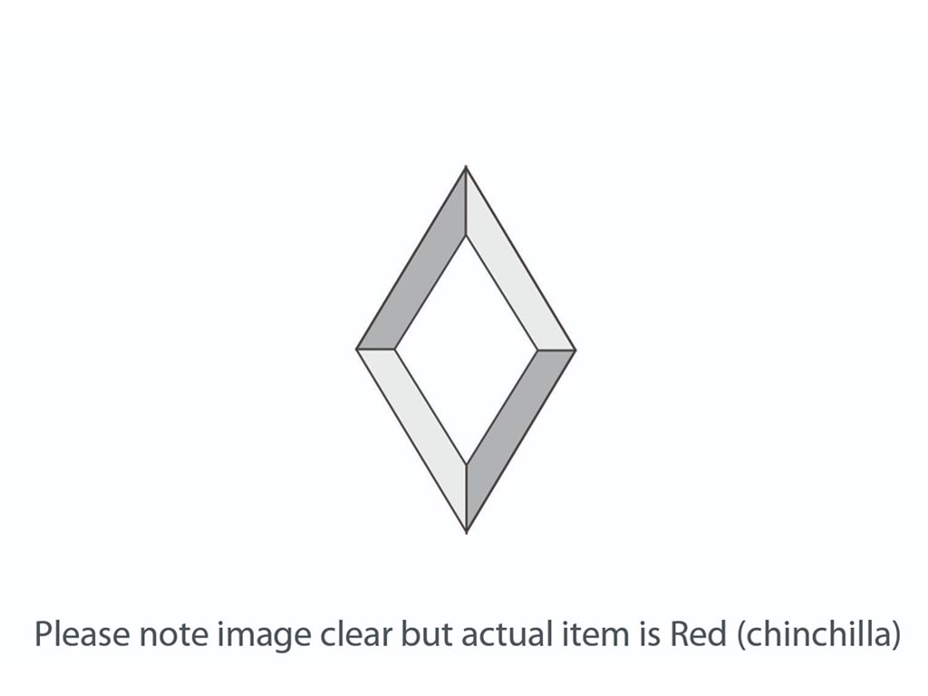 DB017 Red Chinchilla Diamond Bevel 76x127mm