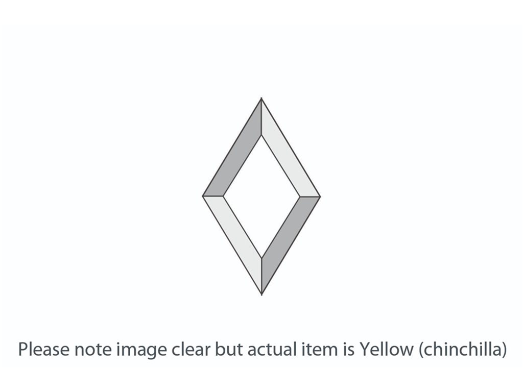 DB017 Yellow Chinchilla Diamond Bevel 76x127mm