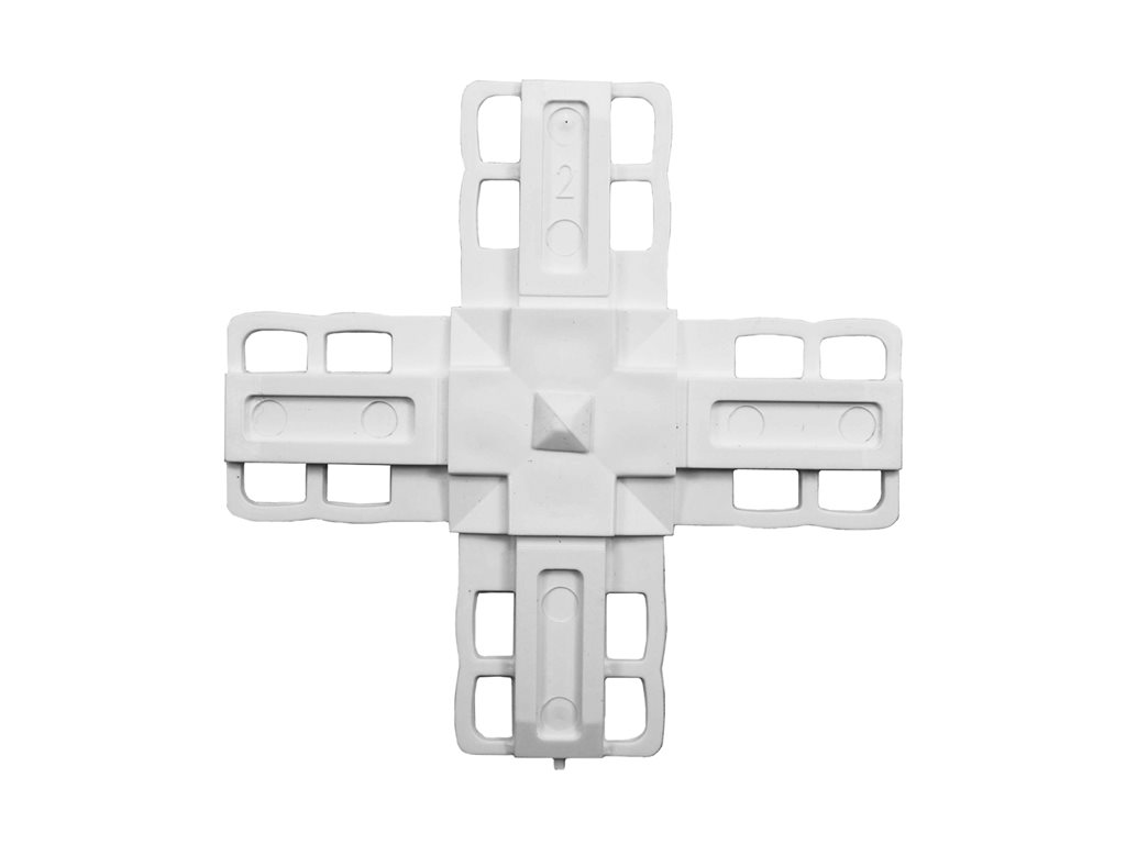 25x8mm White Combi Cross Keys