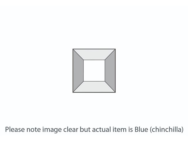 DB018 Blue Chinchilla Square Bevel 51x51mm