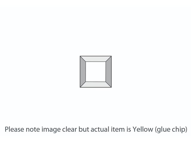 DB219 Yellow GC Square Bevel 38x38mm