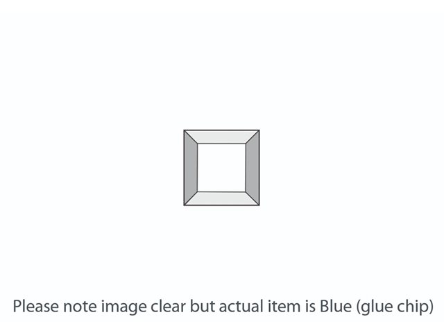 DB219 Blue GC Square Bevel 38x38mm