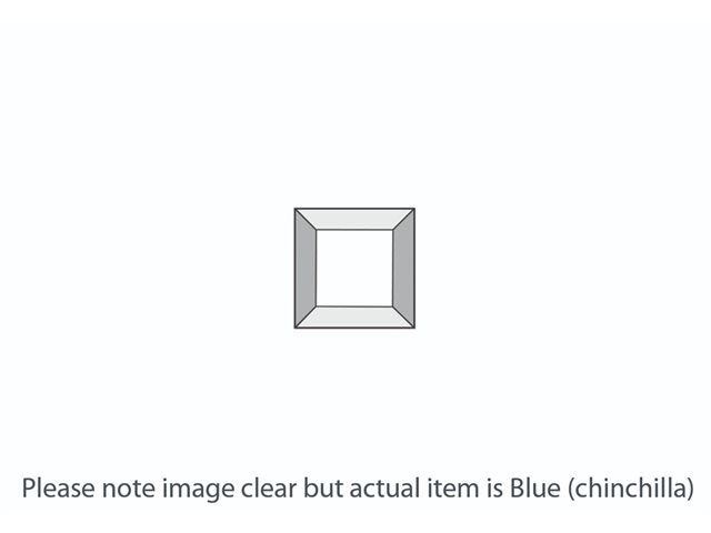DB219 Blue Chinchilla Square Bevel 38x38mm