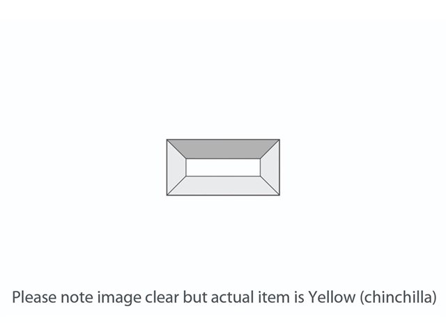 DB221 Yellow Chinchilla Rectangle Bevel 38x76mm