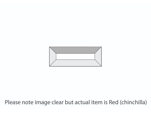 DB222 Red Chinchilla Rectangle Bevel 38x101mm