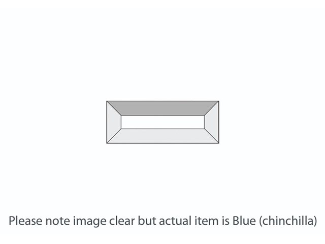 DB222 Blue Chinchilla Rectangle Bevel 38x101mm
