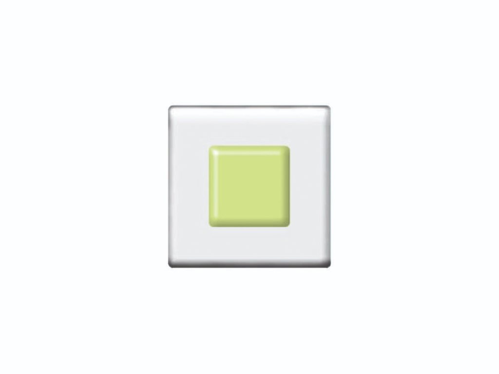 DFTE012 4cm Light Green on Clear Square