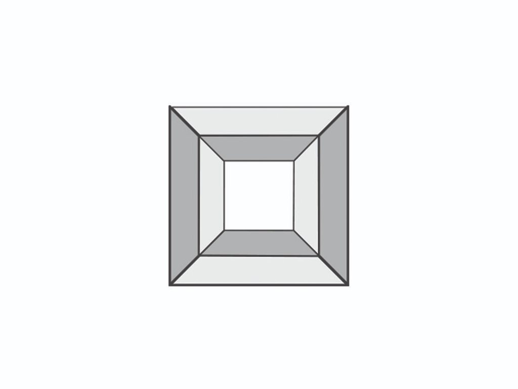 DB125 Faceted Square Bevel 51x51mm