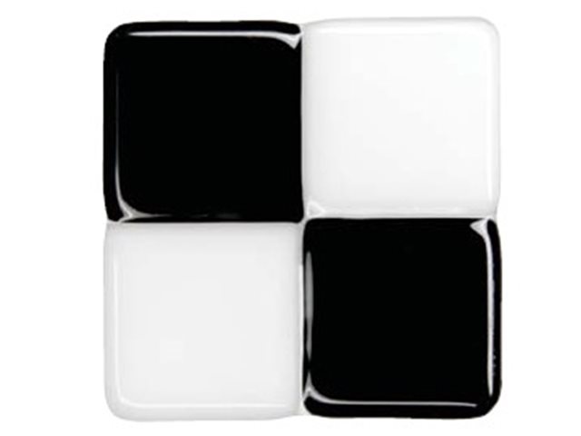 DFTN024 6cm Black and White Square