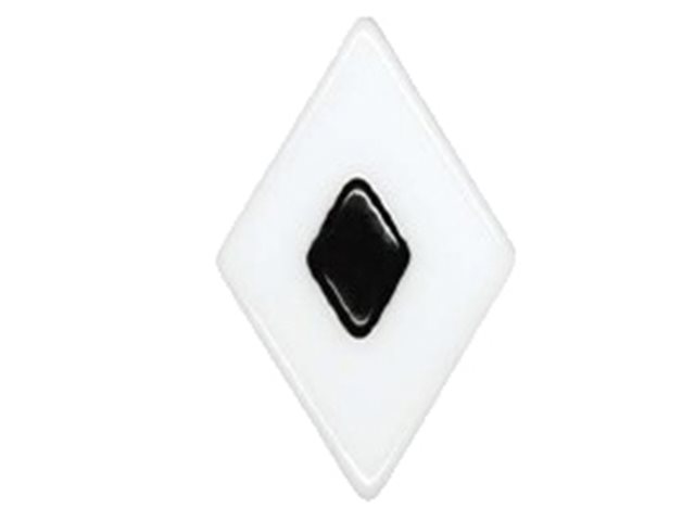 DFTT006 Diamond Black on White 53.2 x 88.9mm