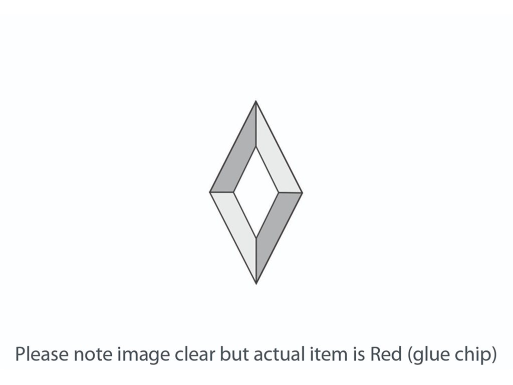 DB015 Red Glue Chip Diamond Bevel 51x102mm