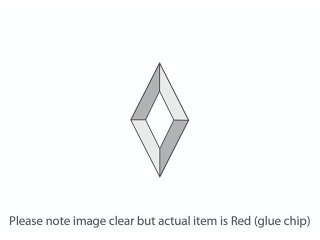 DB015 Red Glue Chip Diamond Bevel 51x102mm